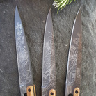 Deejo 2FB010 6 steak knives set Blossom , titan finish, olive wood handle 4