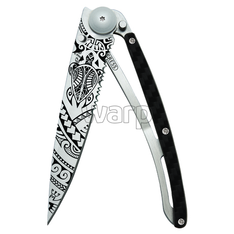 Deejo 1CC539 One hand 37g, titan, carbon fiber, Polynesian - 0