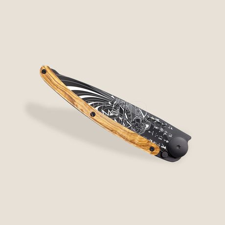 Deejo 1GB166 Tattoo Black 37g, olive wood, Samurai - 5