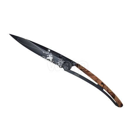 Deejo 1GC512 Tattoo Serration,black 37g, brown camo,Fly Fishing - 7