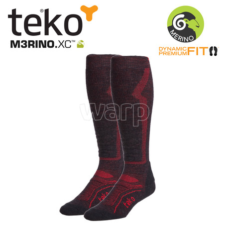 Teko 4702 MERINO.XC Light Ski men Charcoal/red